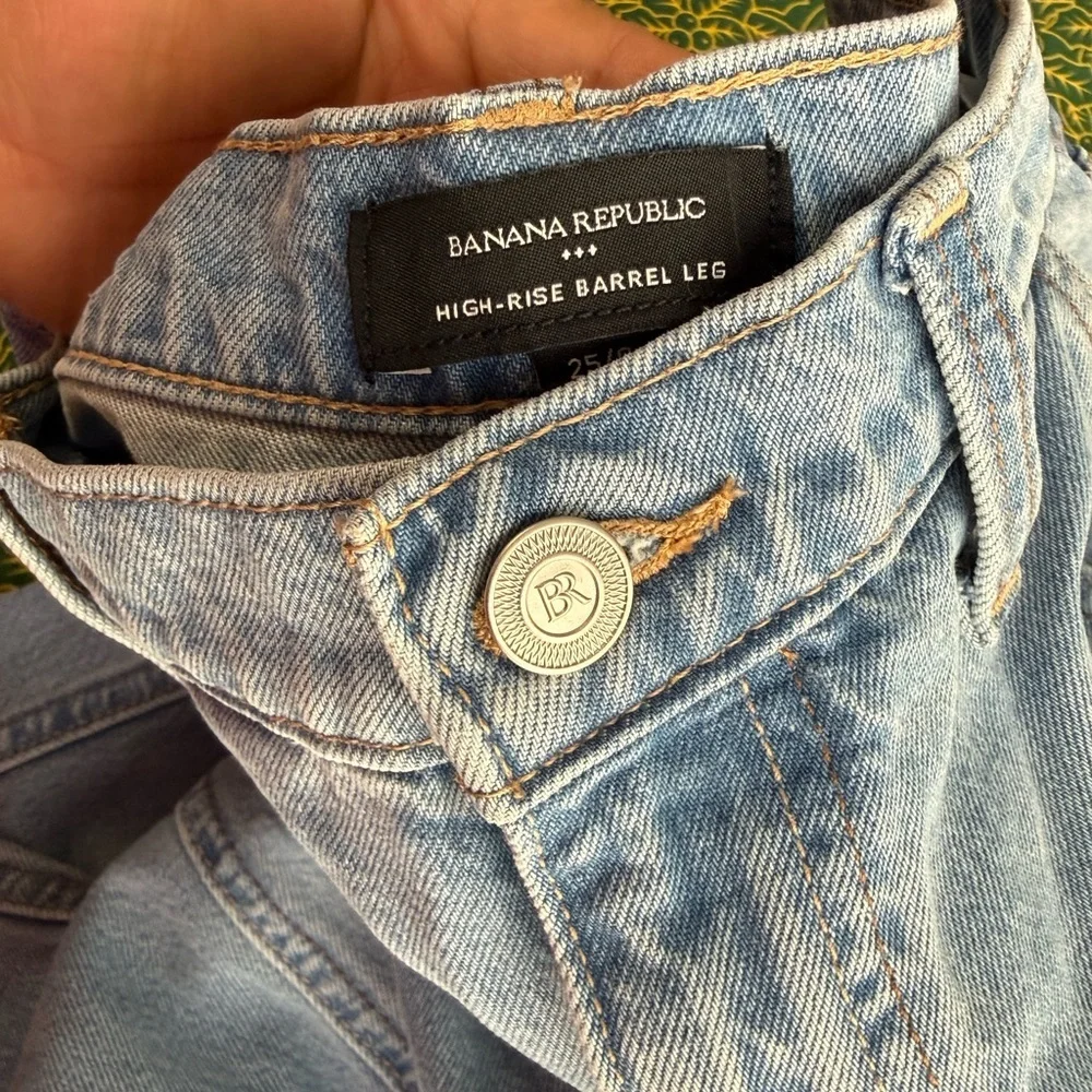 Banana Republic Relaxed Straight Blue Denim Jeans